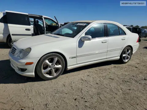 2005 Mercedes-Benz C 230K Sport Sedan VIN WDBRF40J75F708531 фото 1