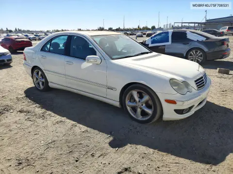 2005 Mercedes-Benz C 230K Sport Sedan VIN WDBRF40J75F708531 фото 4
