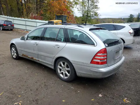 2005 Mercedes-Benz C 240 Sportwagon 4Matic VIN WDBRH81J35F654922 фото 2