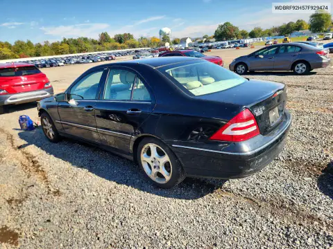 2007 Mercedes-Benz C 280 4Matic VIN WDBRF92H57F929474 фото 2