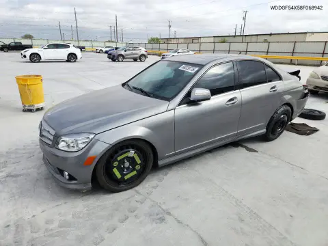 WDDGF54X58F068942 — 2008 Mercedes C-Klasse, Задняя часть, фото до ремонта