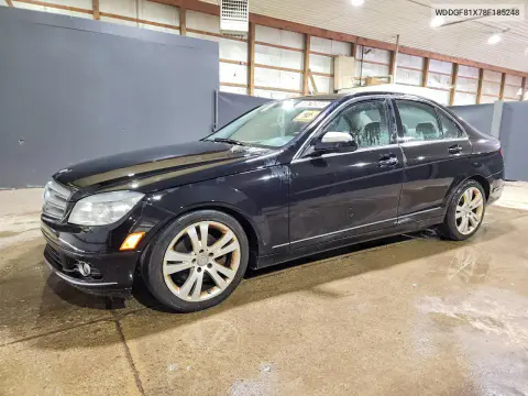 WDDGF81X78F185248 — 2008 Mercedes C-Klasse, Подтопление, фото до ремонта