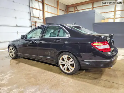 2008 Mercedes-Benz C 300 4Matic VIN WDDGF81X78F185248 фото 2