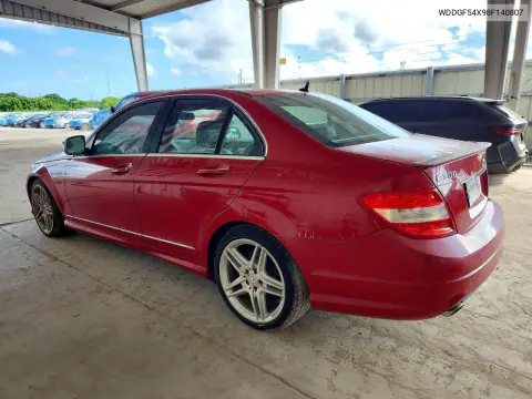 WDDGF54X98F140807 — 2008 Mercedes C-Klasse, фото 2 с аукциона Copart, Подтопление