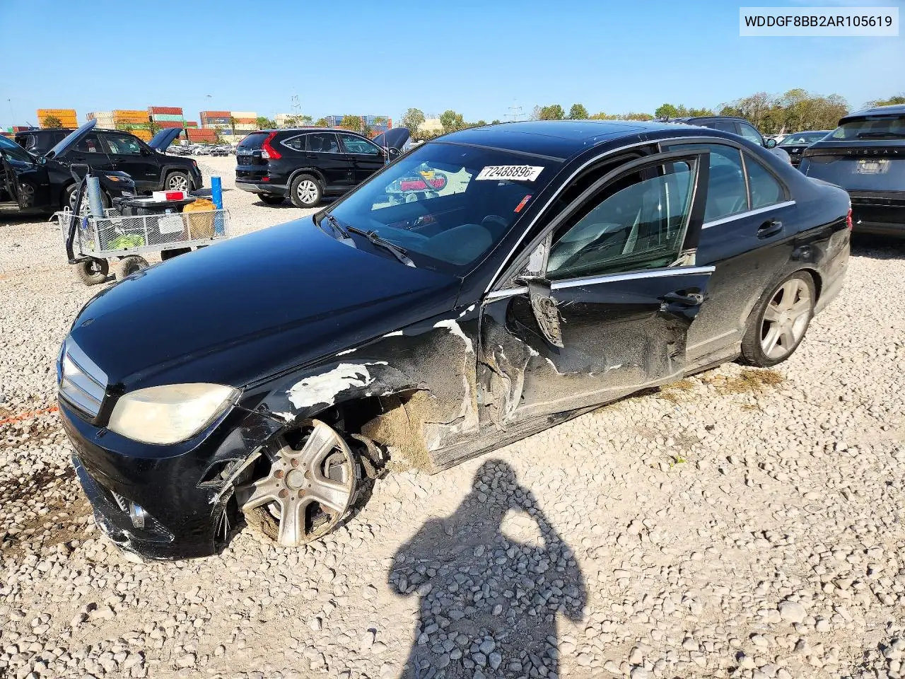 2010 Mercedes-Benz C 300 4Matic VIN WDDGF8BB2AR105619 фото 1
