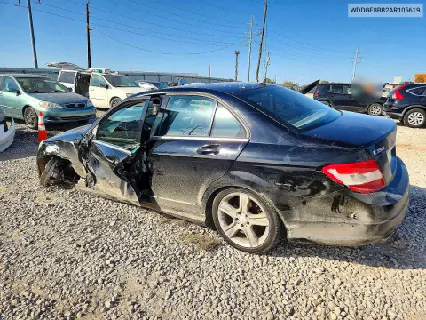 2010 Mercedes-Benz C 300 4Matic VIN WDDGF8BB2AR105619 фото 2