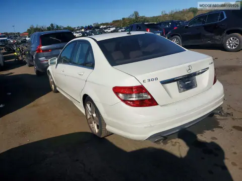 2011 Mercedes-Benz C 300 4Matic VIN WDDGF8BB6BR155926 фото 2