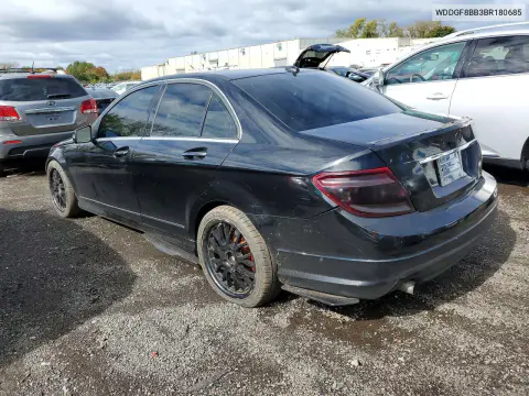 2011 Mercedes-Benz C 300 4Matic VIN WDDGF8BB3BR180685 фото 2