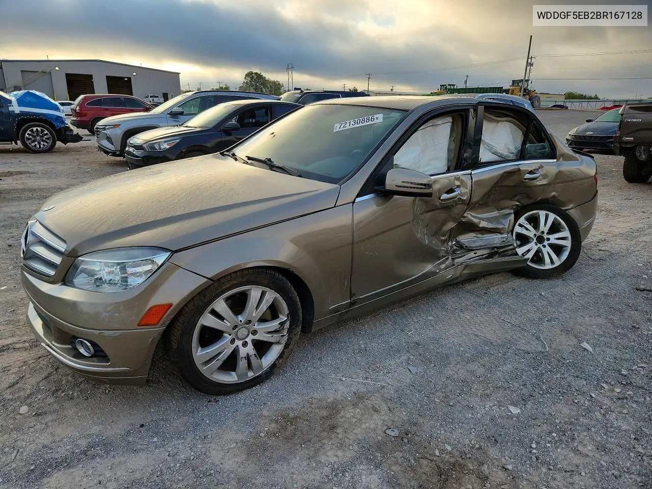2011 Mercedes-Benz C 300 VIN WDDGF5EB2BR167128 фото 1