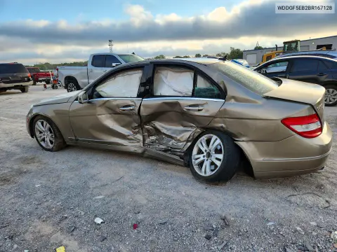 2011 Mercedes-Benz C 300 VIN WDDGF5EB2BR167128 фото 2