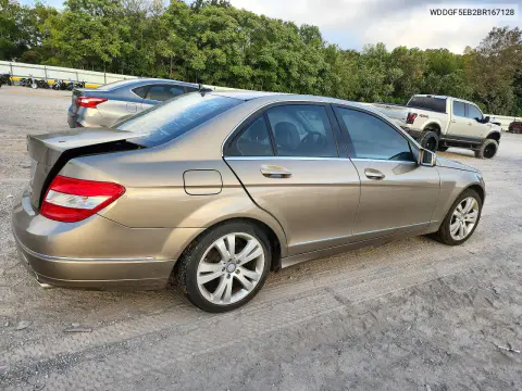 2011 Mercedes-Benz C 300 VIN WDDGF5EB2BR167128 фото 3