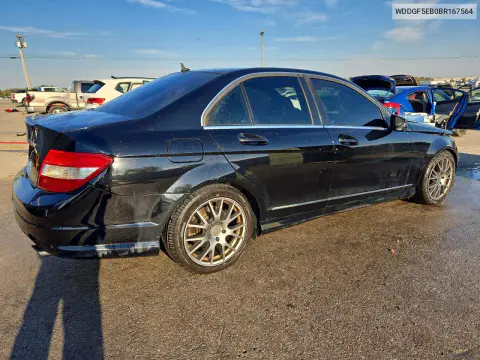 2011 Mercedes-Benz C 300 VIN WDDGF5EB0BR167564 фото 3