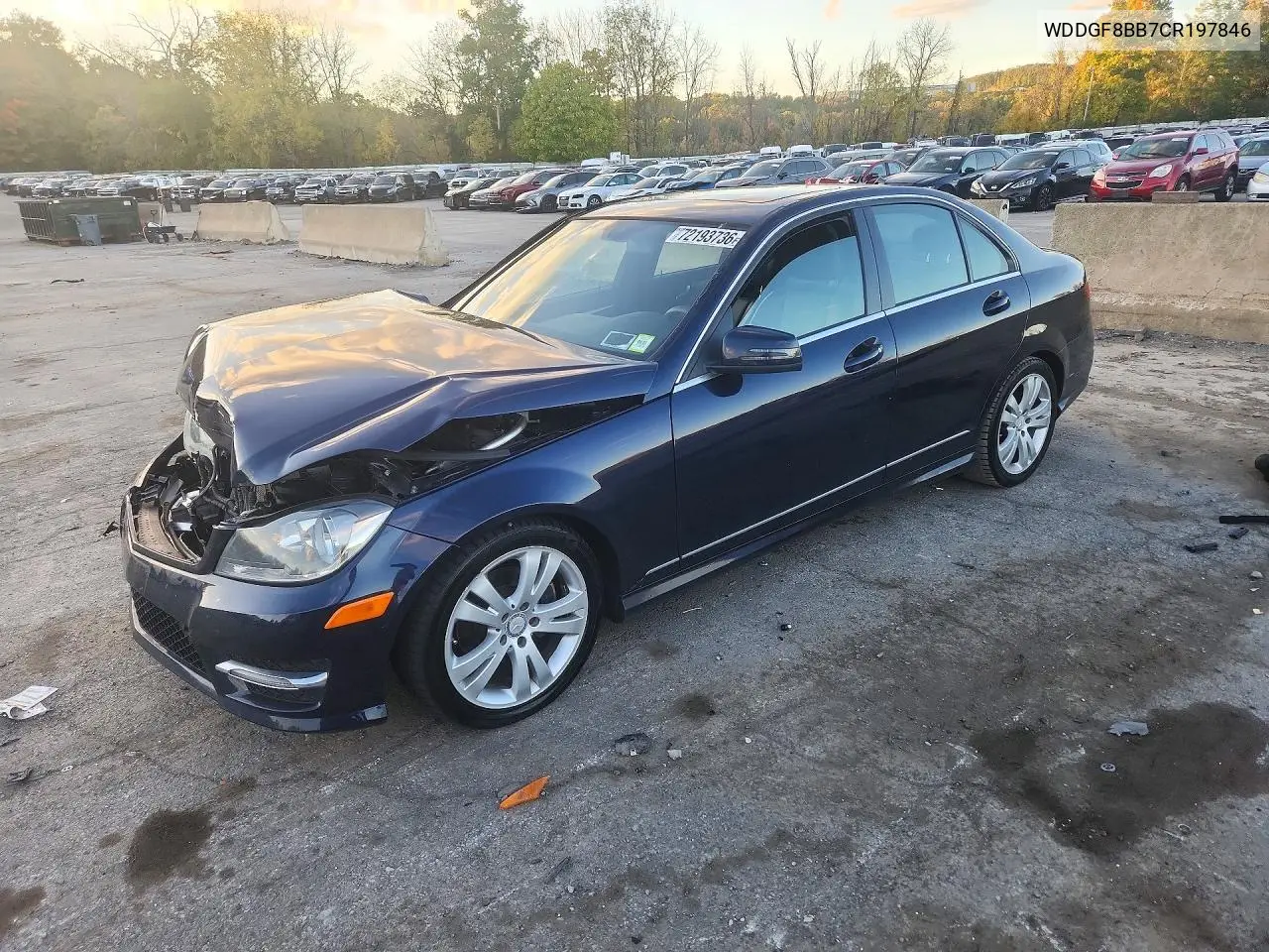 2012 Mercedes-Benz C 300 4Matic VIN WDDGF8BB7CR197846 фото 1