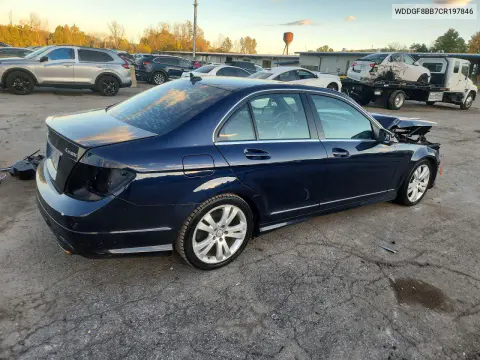2012 Mercedes-Benz C 300 4Matic VIN WDDGF8BB7CR197846 фото 3