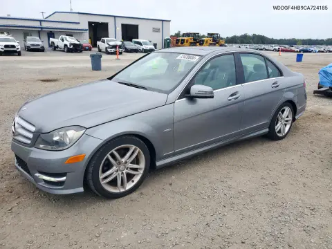 WDDGF4HB9CA724185 — 2012 Mercedes C-Klasse, Подтопление, фото до ремонта