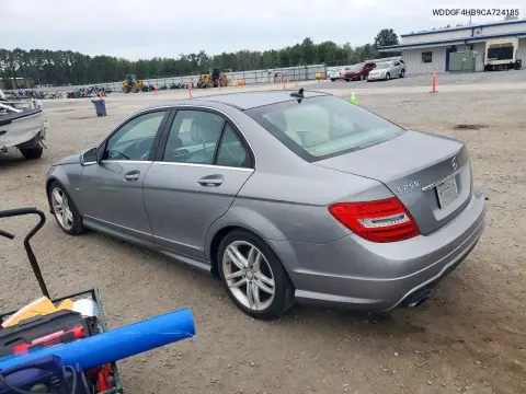2012 Mercedes-Benz C 250 VIN WDDGF4HB9CA724185 фото 2