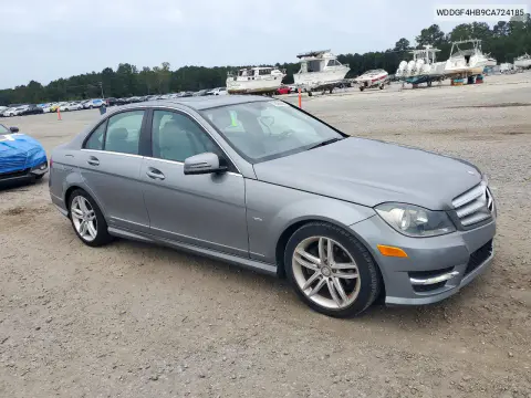 2012 Mercedes-Benz C 250 VIN WDDGF4HB9CA724185 фото 4