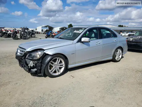 2012 Mercedes-Benz C 250 VIN WDDGF4HB9CR234072 фото 1