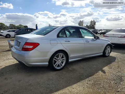 2012 Mercedes-Benz C 250 VIN WDDGF4HB9CR234072 фото 3