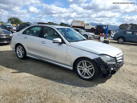 2012 Mercedes-Benz C 250 VIN WDDGF4HB9CR234072 фото 4