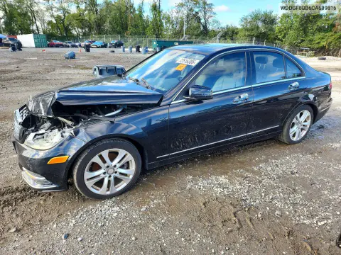 WDDGF8BB6CA689816 — 2012 Mercedes C-Klasse, Передняя часть, фото до ремонта