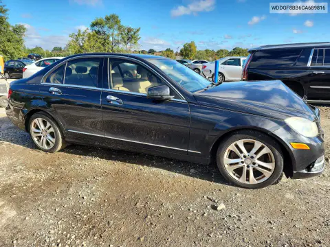 2012 Mercedes-Benz C 300 4Matic VIN WDDGF8BB6CA689816 фото 4