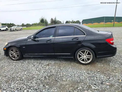 2012 Mercedes-Benz C 250 VIN WDDGF4HB5CR215521 фото 2