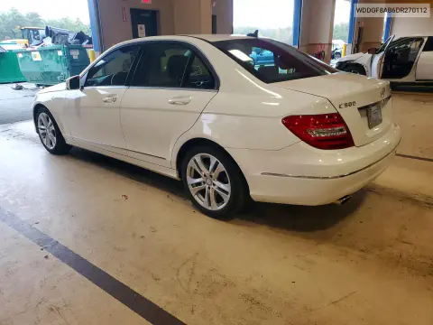 2013 Mercedes-Benz C 300 4Matic VIN WDDGF8AB6DR270112 фото 2