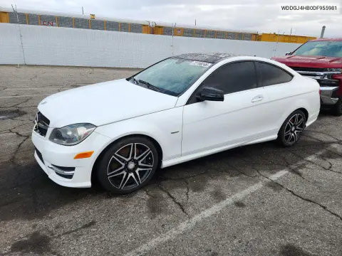 WDDGJ4HB0DF955981 — 2013 Mercedes C-Klasse, Механические повреждения, фото до ремонта