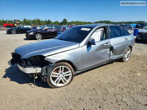 WDDGF8AB0DG137406 — 2013 Mercedes C-Klasse, Передняя часть, фото до ремонта