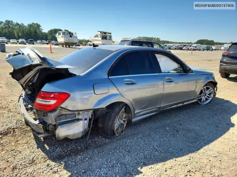 WDDGF8AB0DG137406 — 2013 Mercedes C-Klasse, фото 3 с аукциона Copart, Передняя часть