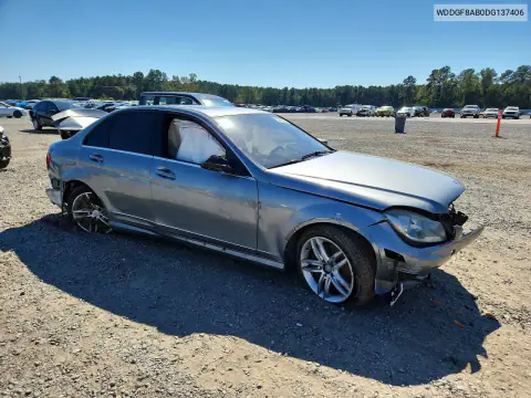 WDDGF8AB0DG137406 — 2013 Mercedes C-Klasse, фото 4 с аукциона Copart, Передняя часть