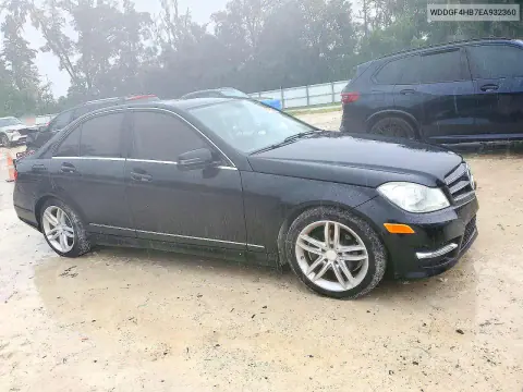 2014 Mercedes-Benz C 250 VIN WDDGF4HB7EA932360 фото 4