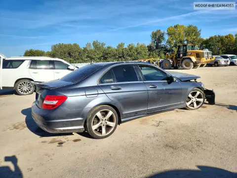 2014 Mercedes-Benz C 250 VIN WDDGF4HB1EA964351 фото 3