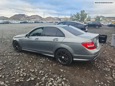 2014 Mercedes-Benz C 300 4Matic VIN WDDGF8AB9ER324567 фото 2
