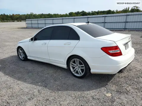 2014 Mercedes-Benz C 250 VIN WDDGF4HB6EA955497 фото 2
