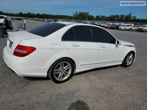2014 Mercedes-Benz C 250 VIN WDDGF4HB6EA955497 фото 3
