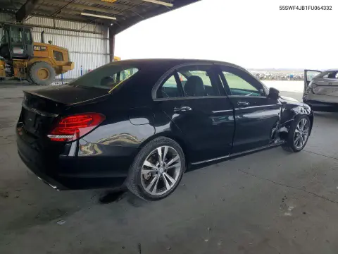 2015 Mercedes-Benz C 300 VIN 55SWF4JB1FU064332 фото 3