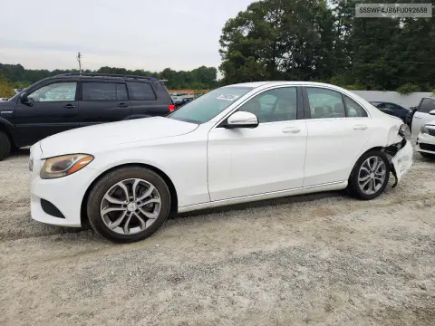 55SWF4JB6FU092658 — 2015 Mercedes C-Klasse, Механические повреждения, фото до ремонта