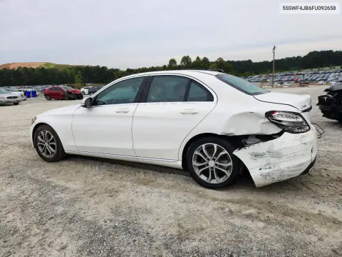 2015 Mercedes-Benz C 300 VIN 55SWF4JB6FU092658 фото 2