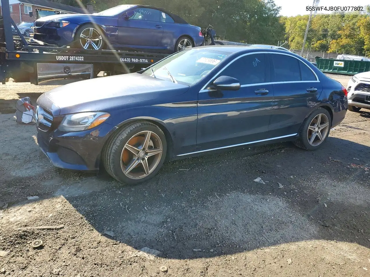 2015 Mercedes-Benz C 300 VIN 55SWF4JB0FU077802 фото 1