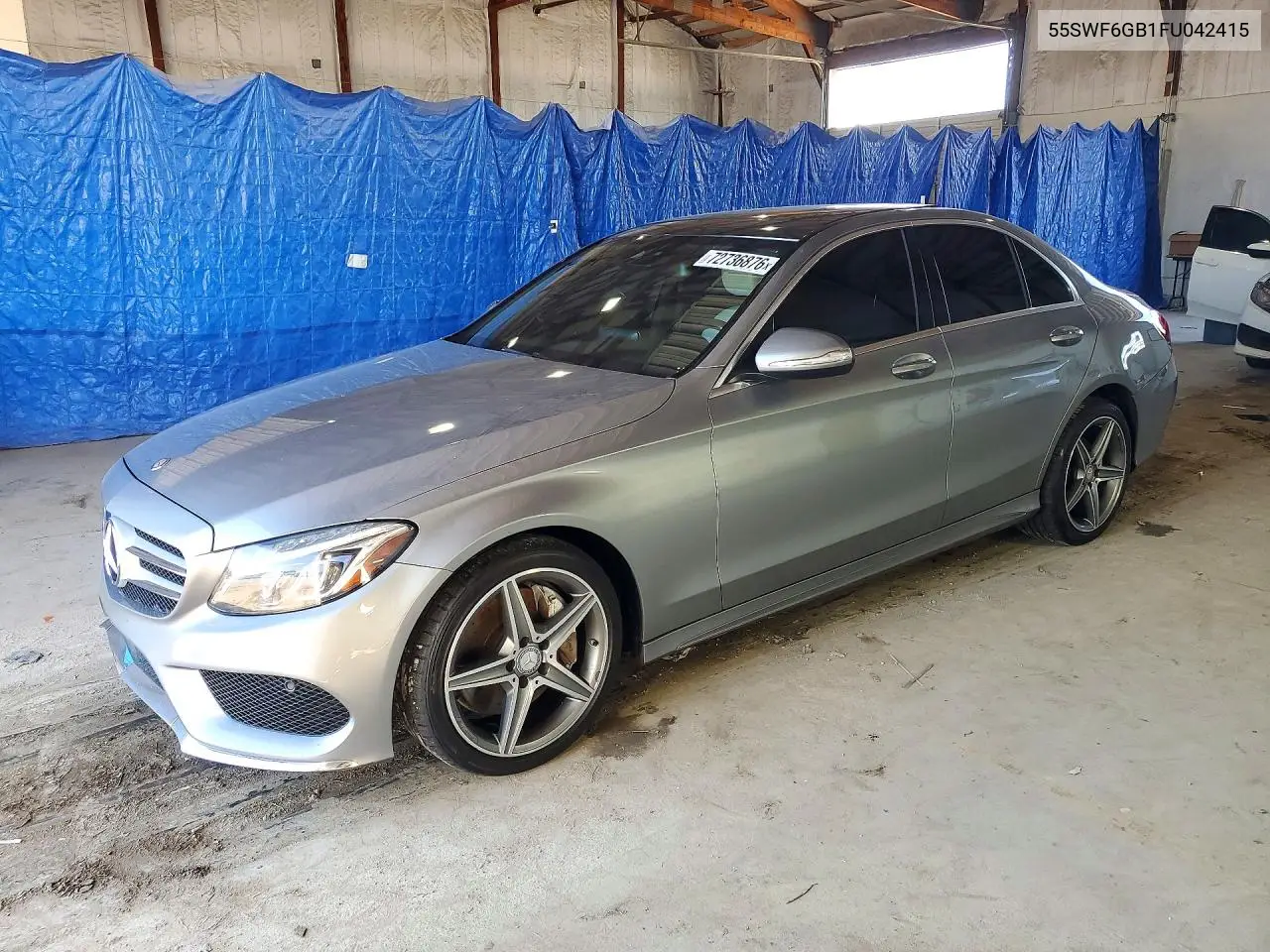 2015 Mercedes-Benz C 400 4Matic VIN 55SWF6GB1FU042415 фото 1