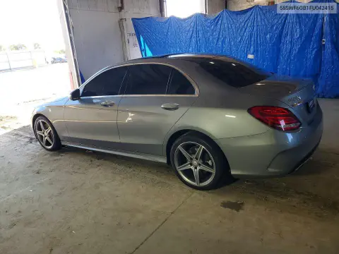 2015 Mercedes-Benz C 400 4Matic VIN 55SWF6GB1FU042415 фото 2