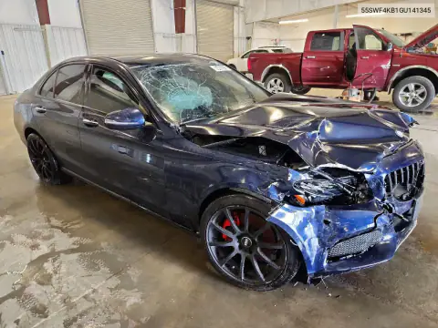 55SWF4KB1GU141345 — 2016 Mercedes C-Klasse, фото 4 с аукциона Copart 15.10.2026, Передняя часть