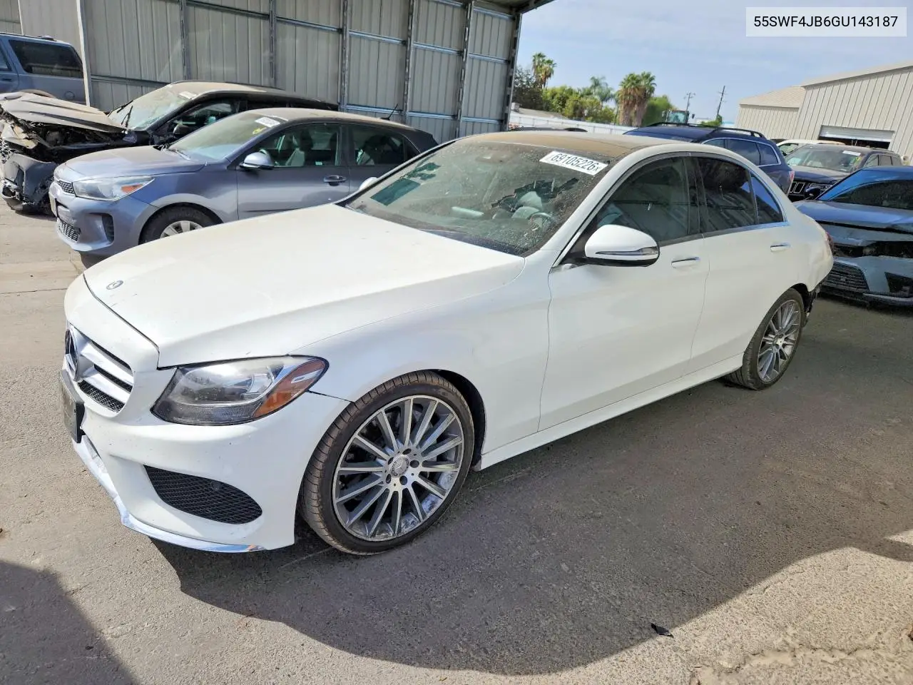 2016 Mercedes-Benz C 300 VIN 55SWF4JB6GU143187 фото 1