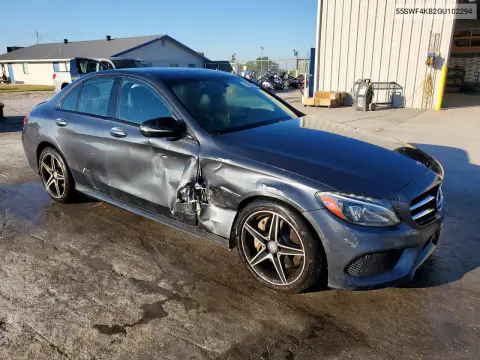 2016 Mercedes-Benz C 300 4Matic VIN 55SWF4KB2GU102294 фото 4