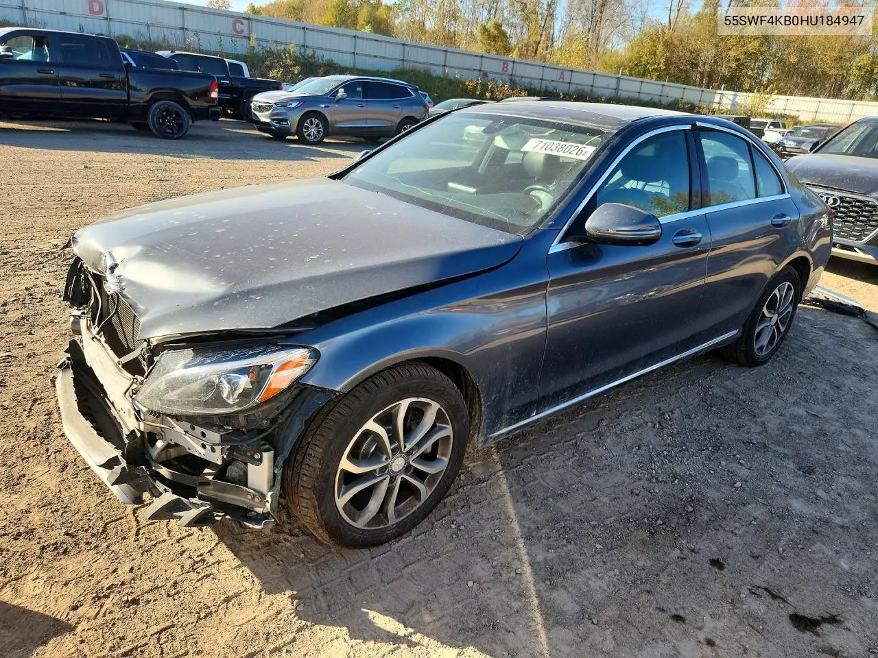 2017 Mercedes-Benz C 300 4Matic VIN 55SWF4KB0HU184947 фото 1