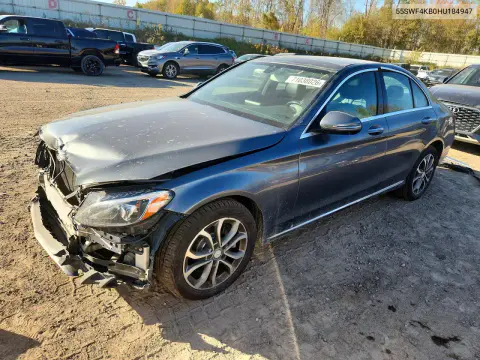 2017 Mercedes-Benz C 300 4Matic VIN 55SWF4KB0HU184947 фото 1