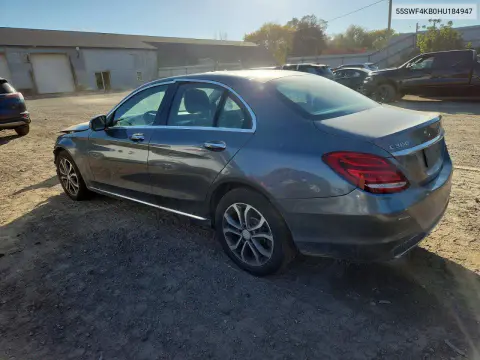 2017 Mercedes-Benz C 300 4Matic VIN 55SWF4KB0HU184947 фото 2