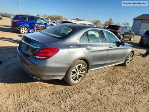 2017 Mercedes-Benz C 300 4Matic VIN 55SWF4KB0HU184947 фото 3